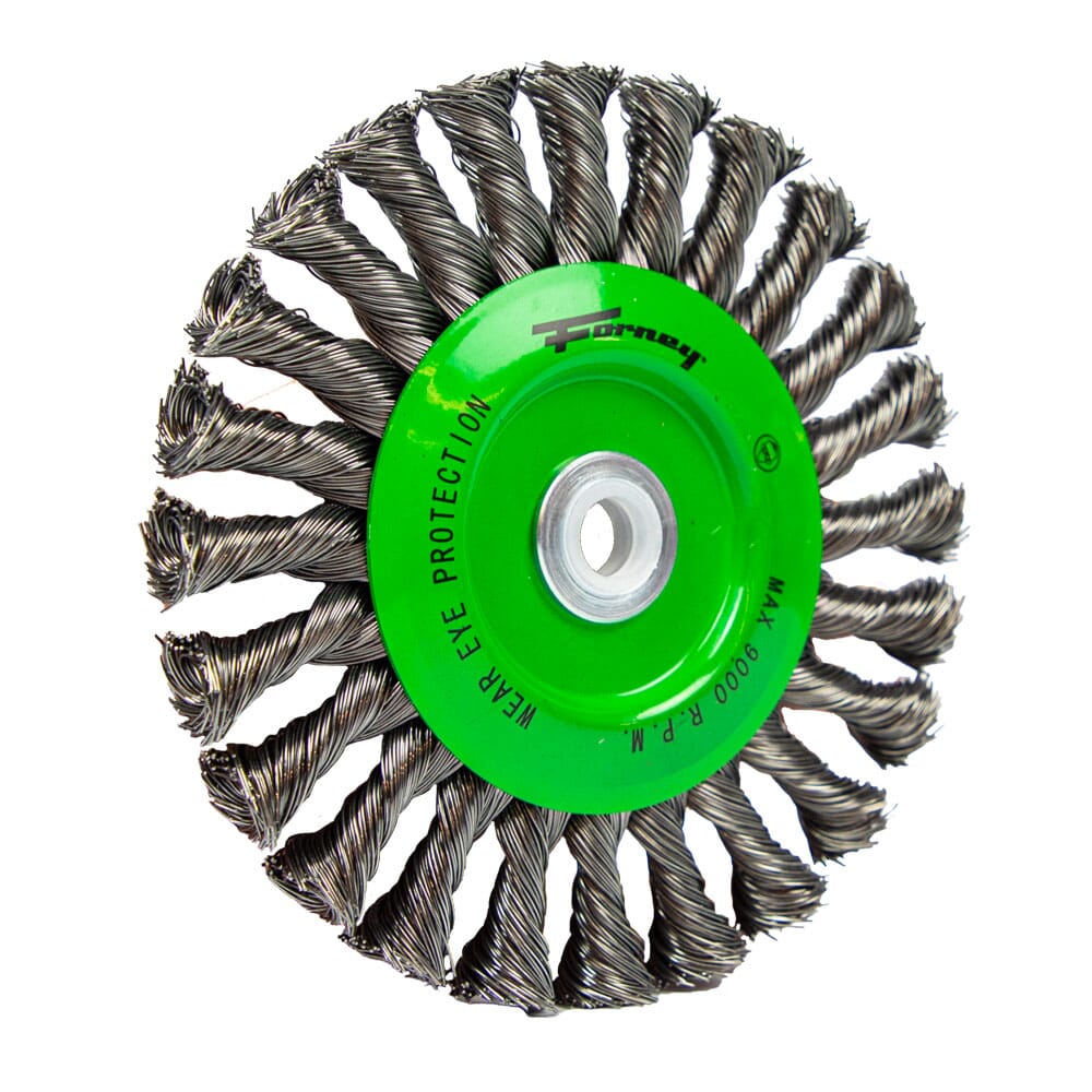 Wire Wheel Knotted, 6 in x .020 in x 1/2 - 5/8 in Arbor